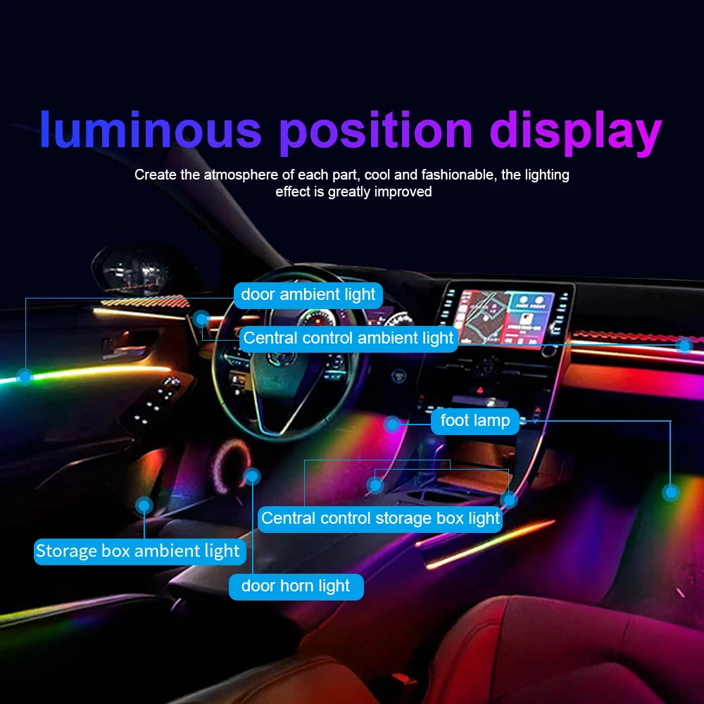 In 22IN RGB Symphony Atmosphere Strip Interior Acrylic Guide