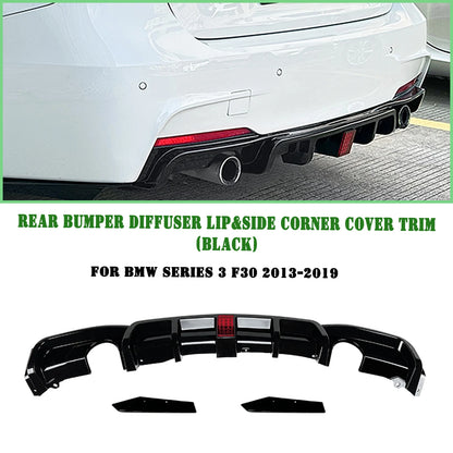 For BMW F30 3-Series M-Sport 2012-2019 Rear Bumper Diffuser Lip