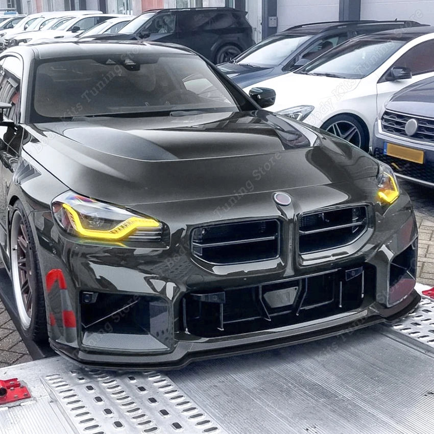 For BMW 2 Series M2 G87 Front Bumper Lip Splitter Spoiler