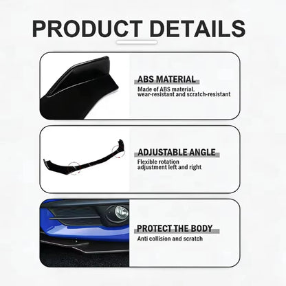 For Buick Regal 5PCS ABS Material Front Bumper Separator Lip