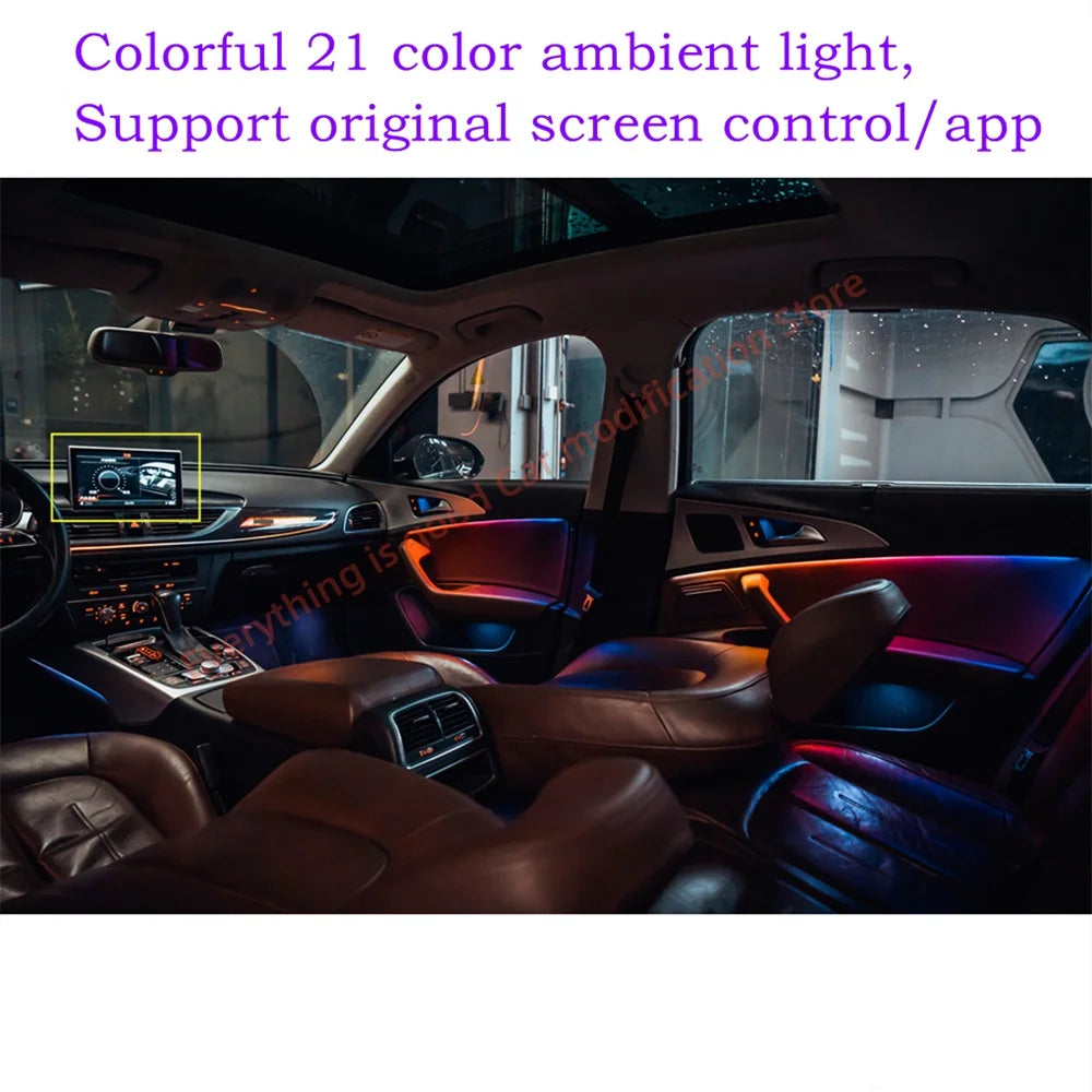 For Audi A6 C7 2012-2018 Atmosphere Interior Lighting Upgrade