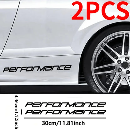 2PCS 1SET Performance Side Skirt Vinyl Sticker Waterproof Uv