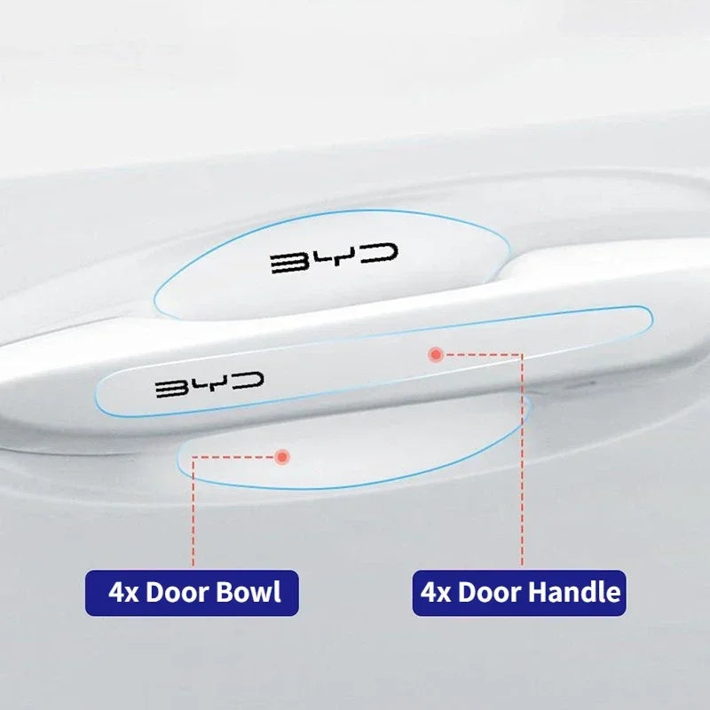 For BYD Seal Atto 3 Sealion 4PCS 8PCS Door Handle Protector Anti