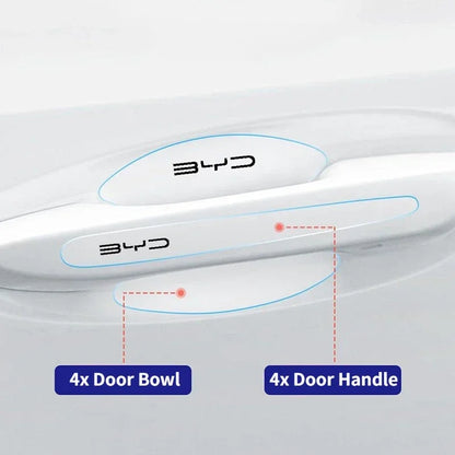 For BYD Seal Atto 3 Sealion 4PCS 8PCS Door Handle Protector Anti