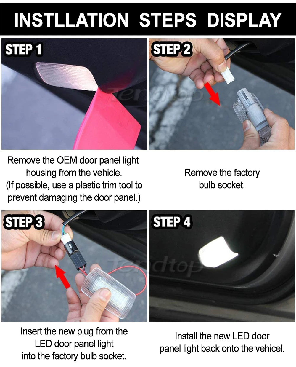 For Toyota Corolla 4Runner Highlander Land Door Courtesy Welcome