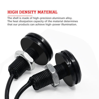 2PCS Strobe Hawkeye Grille Signal 18MM Eagle Eye Drl