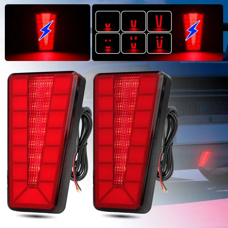 Rear Brake 3RD Third Flash Warning Signal 12V Triangle
