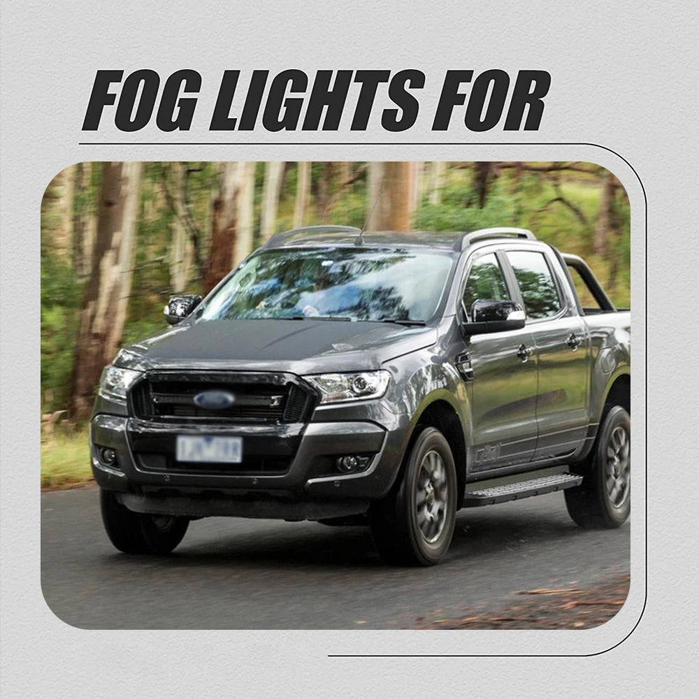 For Ford Ranger Front Bumper Fog Upgrade Kit 2015-2018
