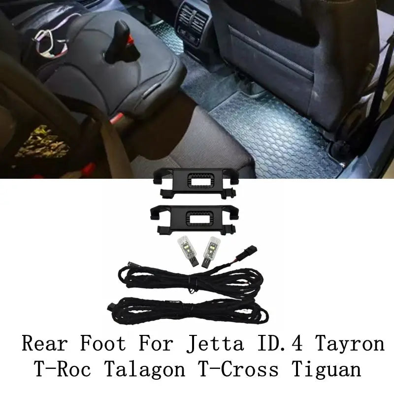 For T-ROC Jetta Polo T-Cross Enyaq Footwell Lighting Cable Rear