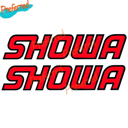 For Showa Fork Stickers Road Race Motorcycle Decal Vinyl Tail