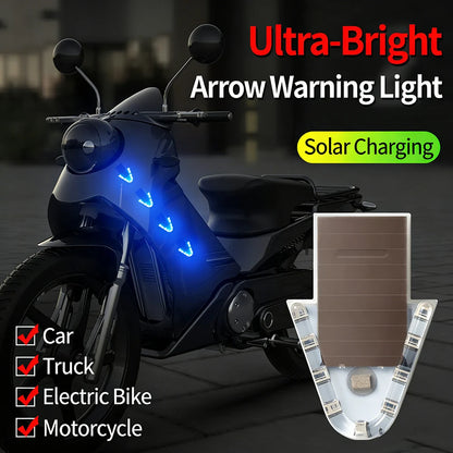 2PCS Warning Motorcycle Arrow Flash 6color Anti Rear End