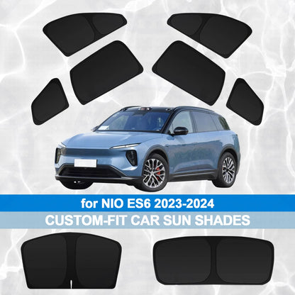 For Nio ES6 2023-2024 Foldable Side Window Curtains Sun Shade