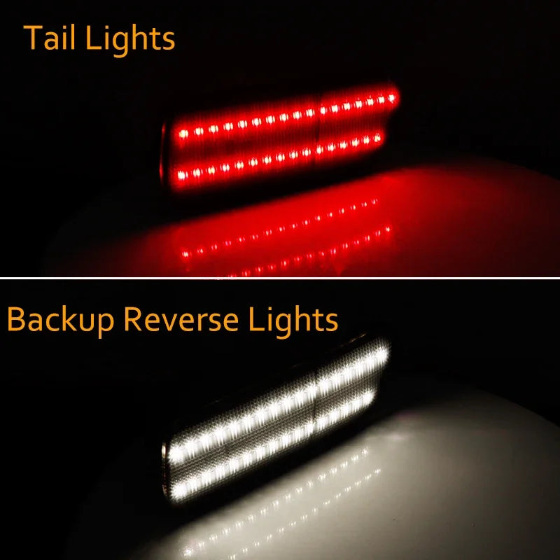 For Chrysler Pt Cruiser Red LED Rear Bumper Reflector Tail Brake