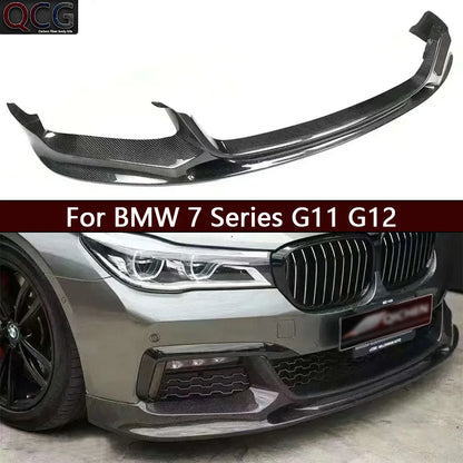 For BMW 7 Series G11 G12 Carbon Fiber Front Lip Bumper Diverter