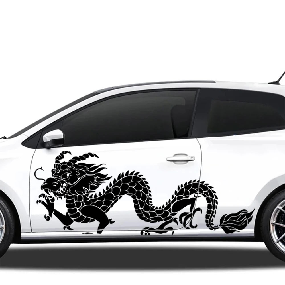 For Bumper Door Body Side Hood Cartoon Chinese Dragon Magic