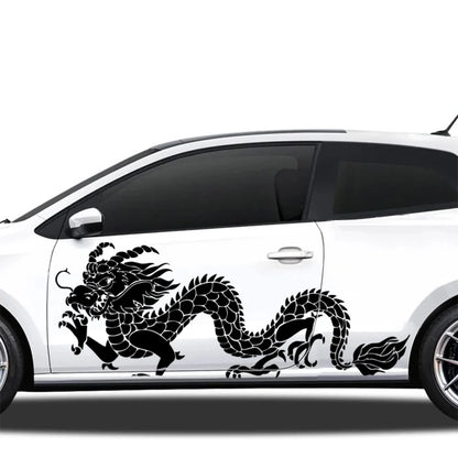 For Bumper Door Body Side Hood Cartoon Chinese Dragon Magic