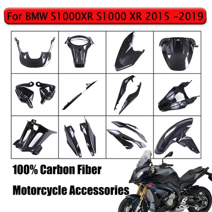 For BMW S1000XR S1000 Xr 2015 2019 Surround 3K Carbon Fiber Fuel
