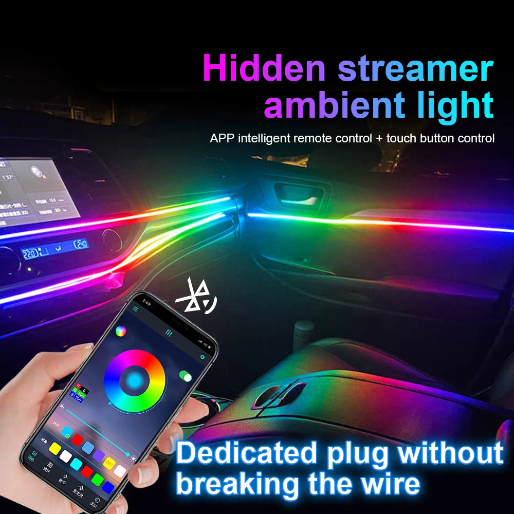 Ambient In RGB Colors Symphony Interior Acrylic Guide Fiber