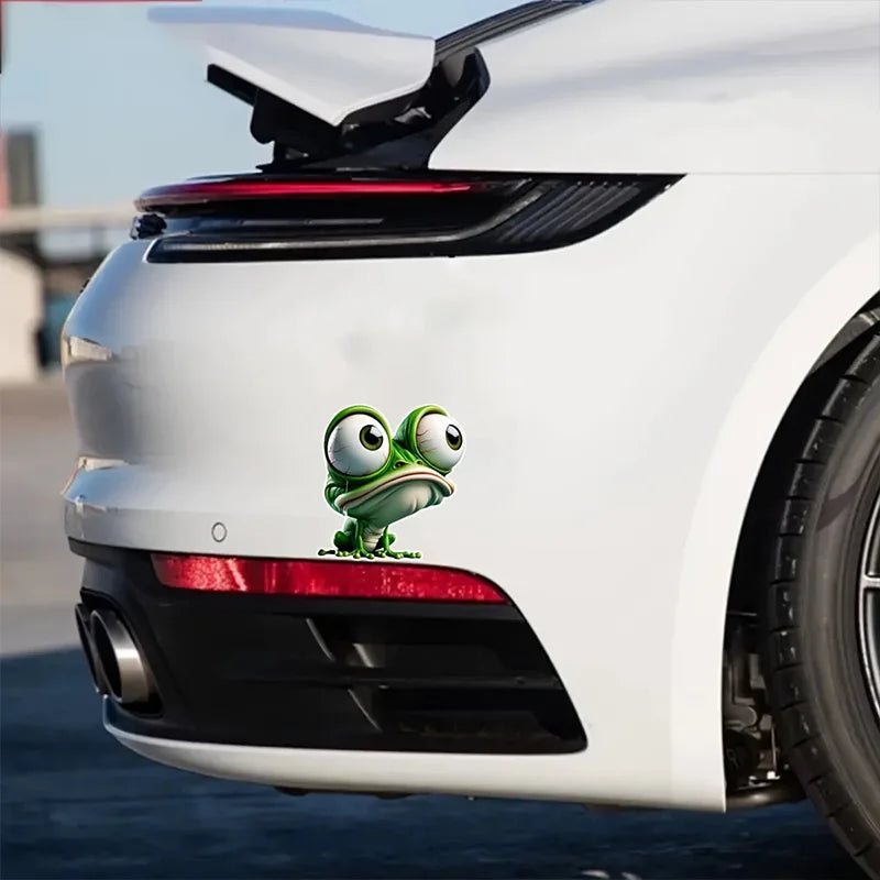 big-eyed Frog Sticker 12.5x14cm Suitable Cars Motorcycles Boats