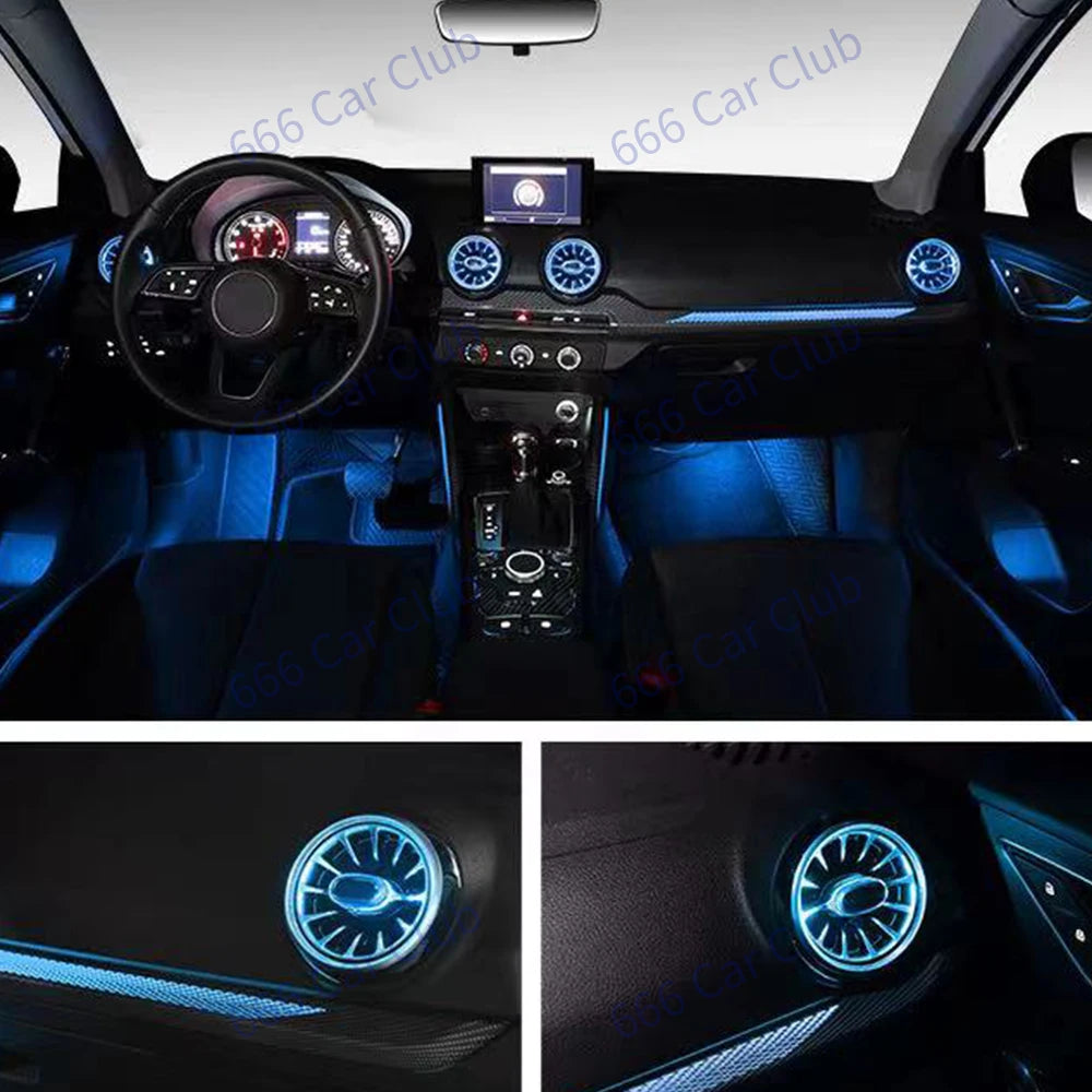 For Audi Q2 2017-2023 APP Control 256 Colours Vents Air