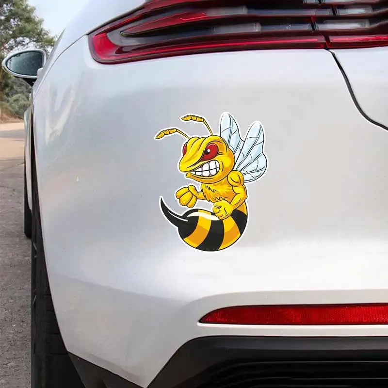Angry Wasp Bumblebee Sticker Vinyl Decal Waterproof Rear Window