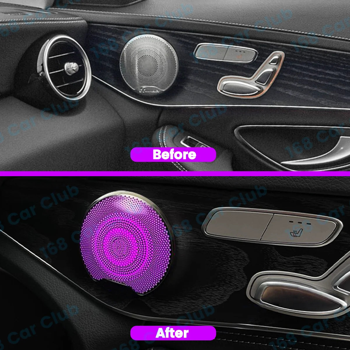For Mercedes Benz W205 X253 W213 Sound Metal Decoratio Ambient