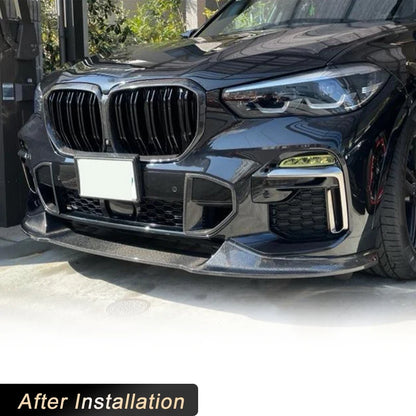 For BMW X5 G05 M-Sport Utility Carbon Fiber Front Bumper Lip