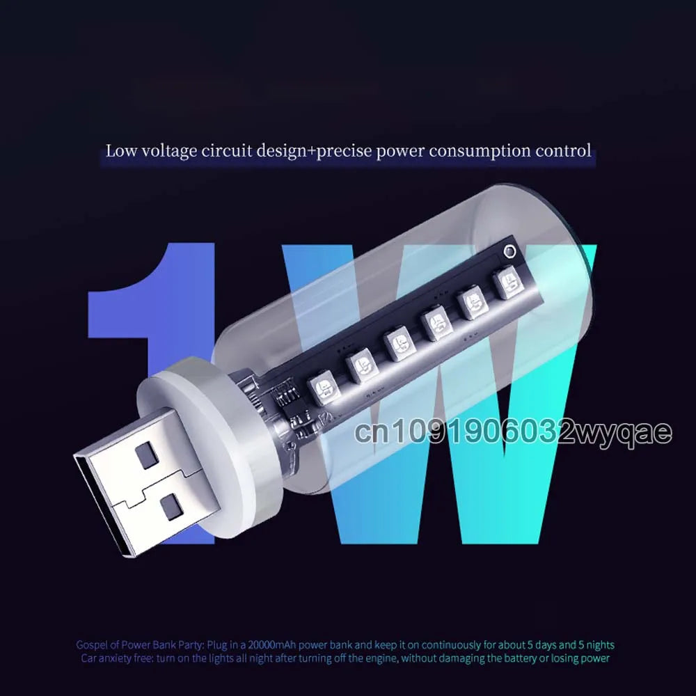 RGB USB Night Touch Dimmable Dynamic Portable Lighting Plug