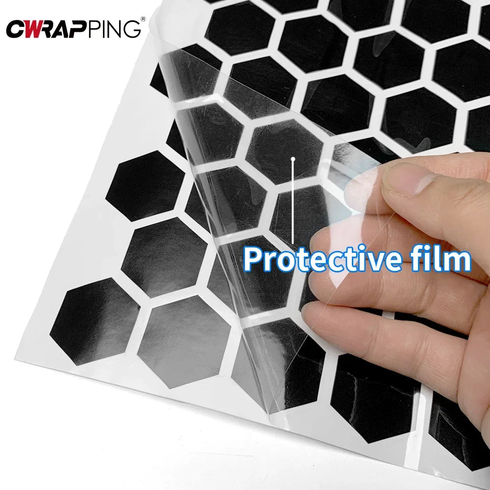 For Auto Exterior Customization Honeycomb Vinyl Stickers