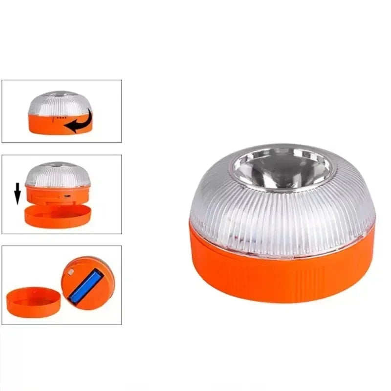 V16 Rechargeable Emergency Warning Magnetic Strobe White Flash