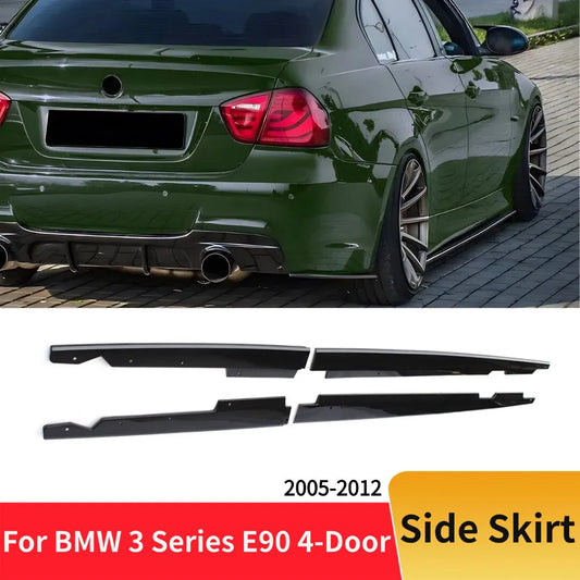 For BMW 3 Series E90 M3 Side Skirt ABS Wide Body Kit 4-door 330I