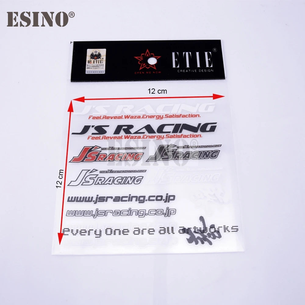 For Js Racing Creative Decal Set Bumper Door Handle Whole Body
