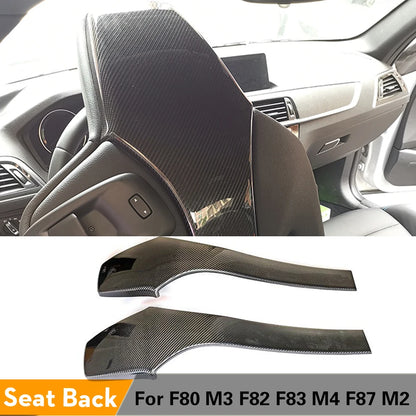 For BMW F80 M3 F82 F83 Dry Carbon Fiber Interior SEAT Back