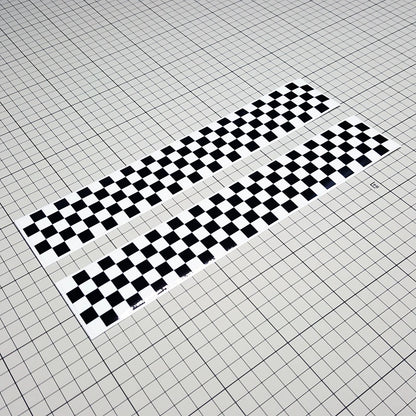 Black White Squa Stickers Waterproof Checkered Vinyl Decal