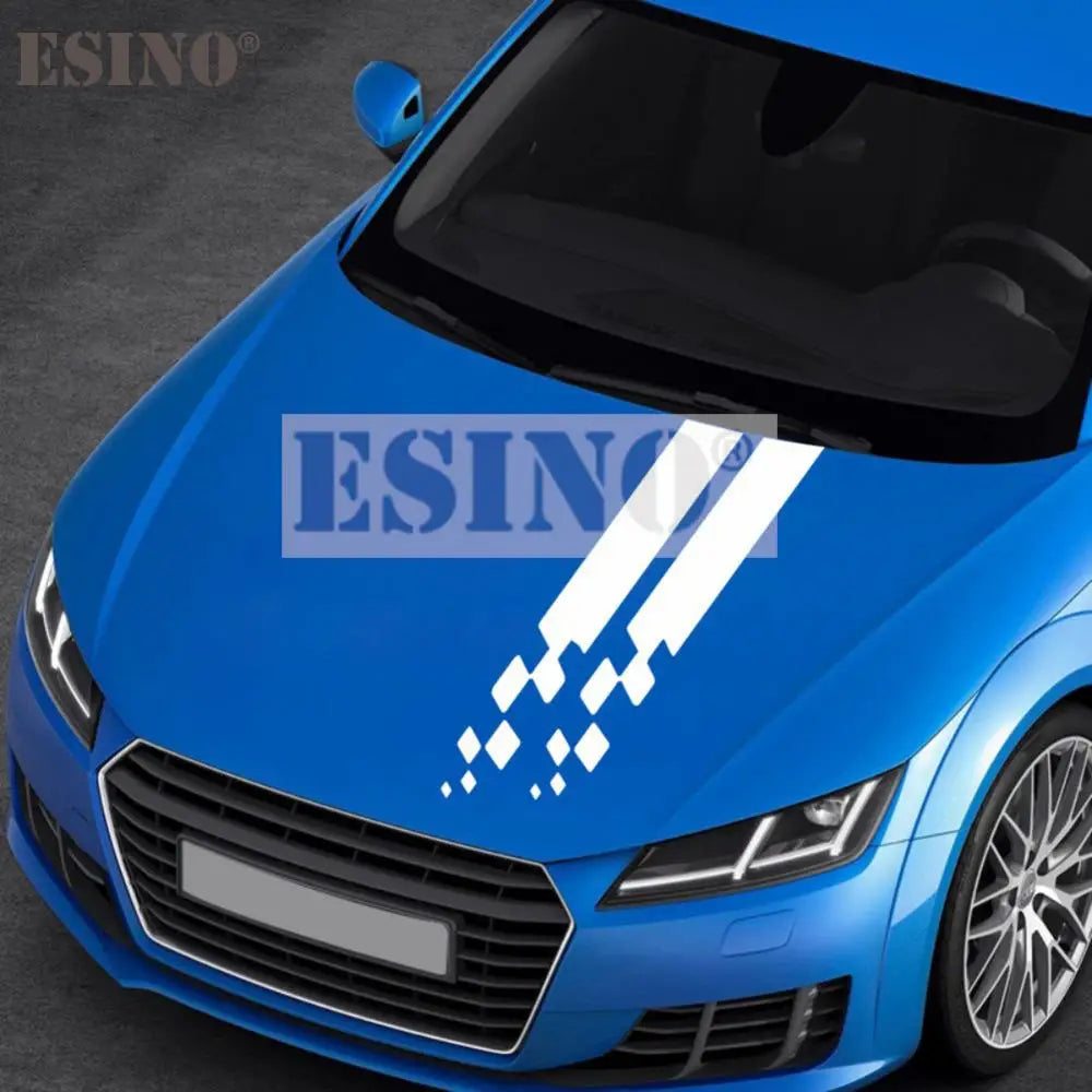 Design Stripe Hood Covers Vinyl Racing Sports Decal Head