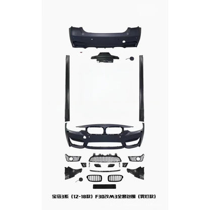 For BMW 3 Series F30 M3 Suitable Body Kit Bumper Side Skirts