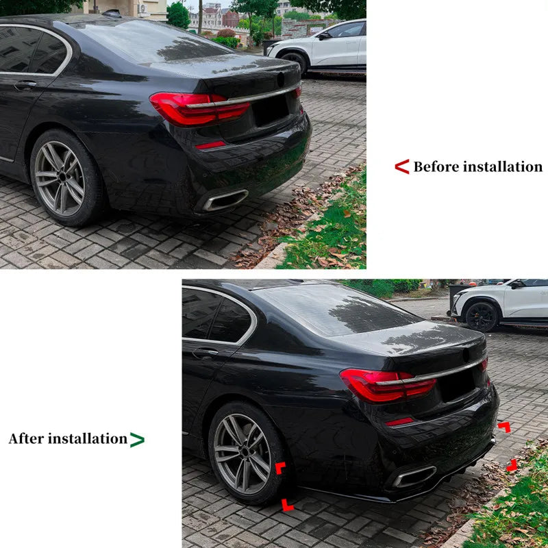 For BMW 7 Series G11 G12 M Sport 2015-2018 Rear Bumper Diffuser