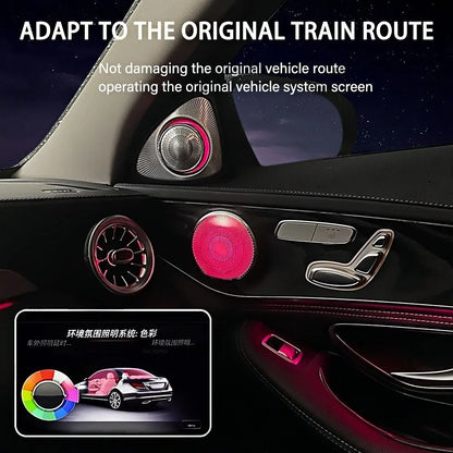 For Mercedes Benz W205 X253 W213 Door Luminou Speaker Cover W238