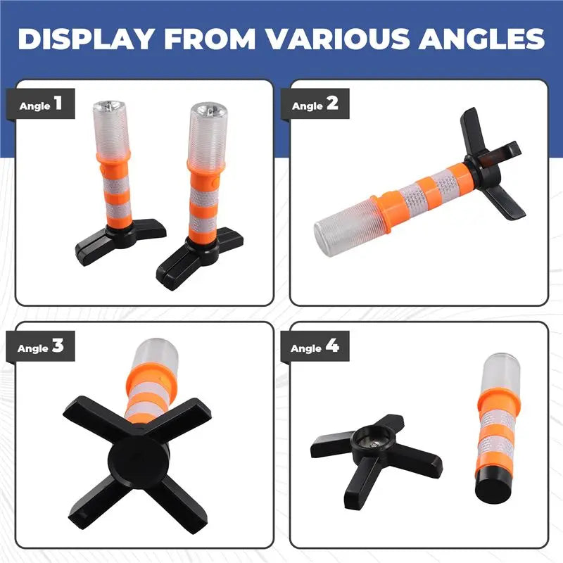 Professional 2PCS Emergency Road Flash Flare Roadside Beacon