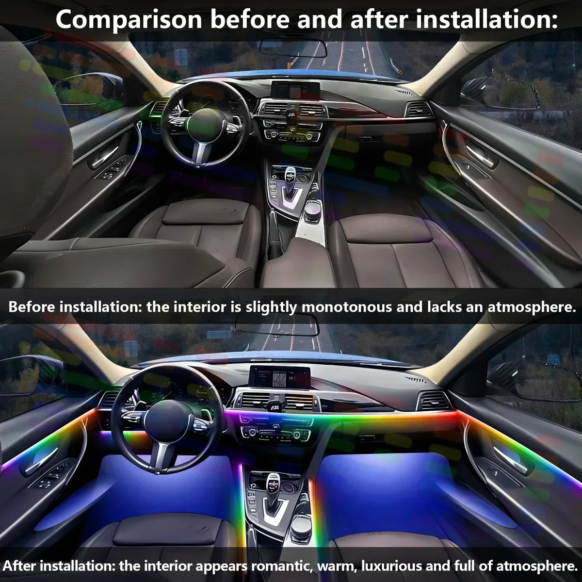 For Audi A6 C7 2011-2018 LED 18IN1 Ambient Interior Hidden