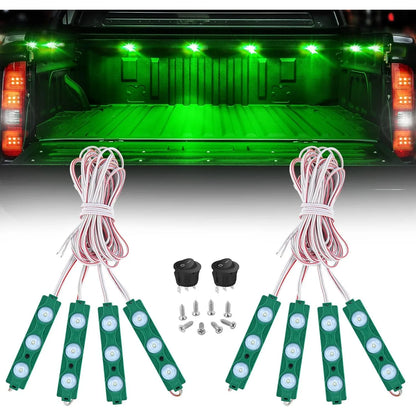 For Cargo Nilight 8PCS 24LED Rock Truck Pickup Bed Off Road