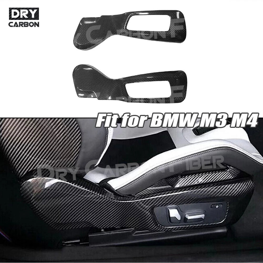 For BMW G80 M3 G82 G83 Dry Carbon Fiber SEAT Side Panel M4 2021