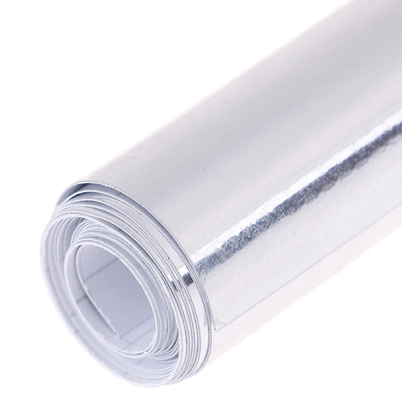 Sizes Newest Mirror Silver Chrome Flexible Vinyl Wrap Sheet