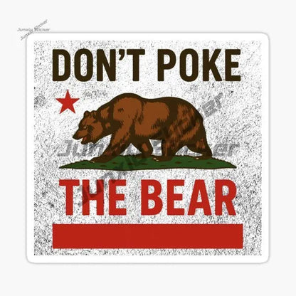 For Gtr Evo Decor Decal California Republic Bear Flag Sticker