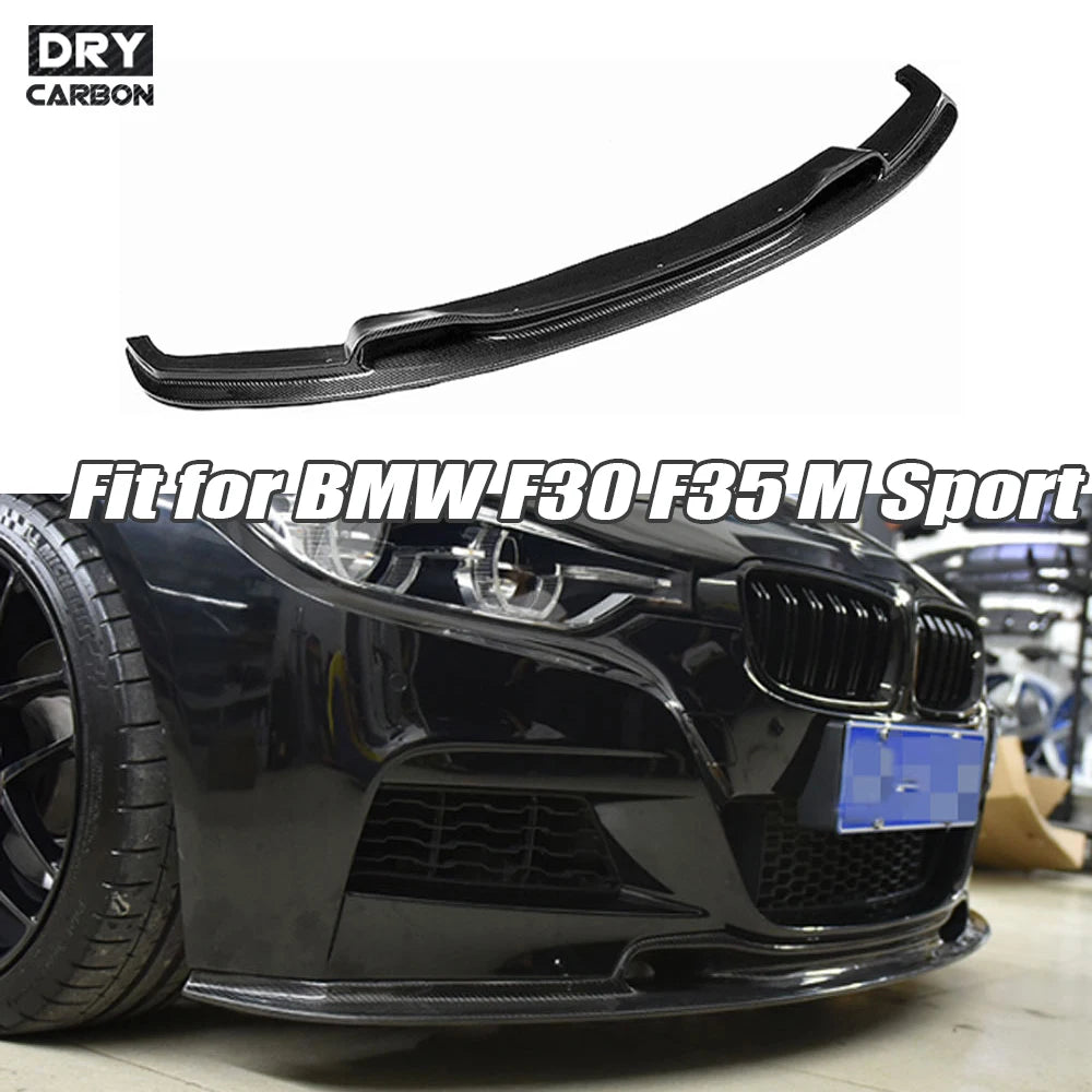 For 3 Series Carbon Fiber Front Lip Spoiler BMW F30 F35 M Sport