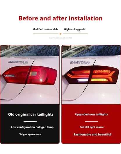 For VW Jetta MK6 Sagitar Taillights Ft 2012-2014 Tail Dynamic