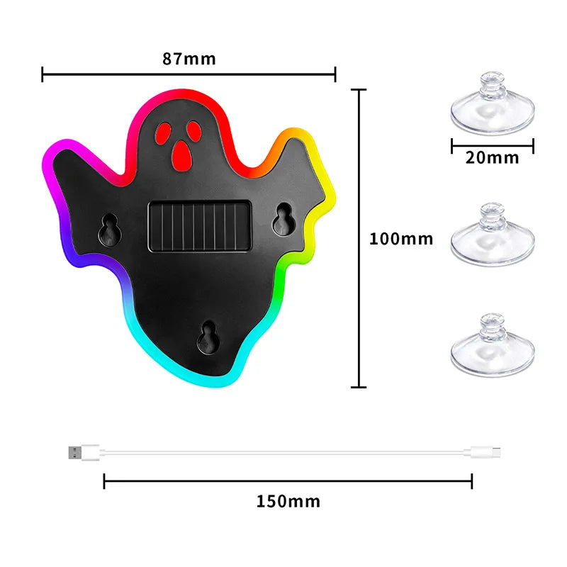 ghost-shaped Solar Power Atmosphere Fit Halloween Interior