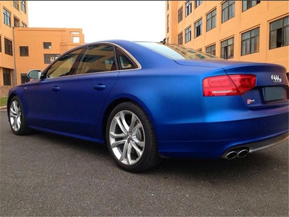 Satin Metallic Blue Wrapping Vinyl self-adhesive Matte Chrome