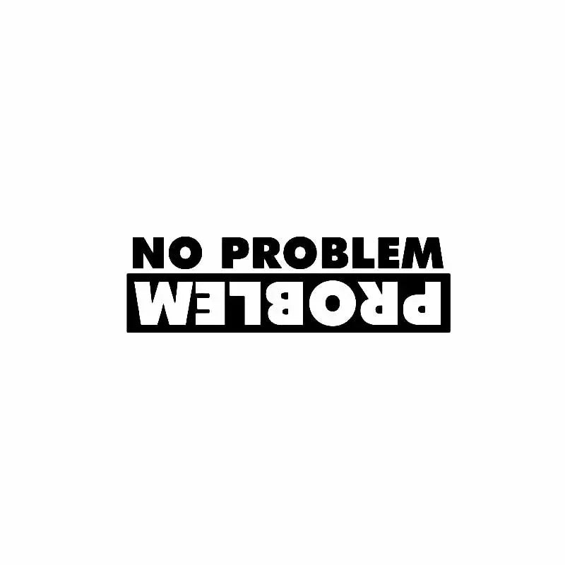 Stickers No Problem Sunscreen Waterproof Motorcycl Sticker