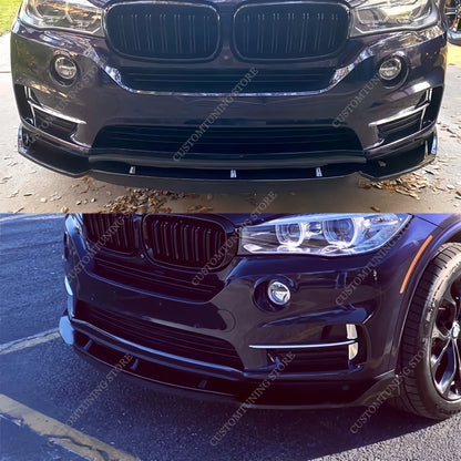 For BMW X5 F15 30D 35I Gloss Black Front Bumper Lip Spoiler